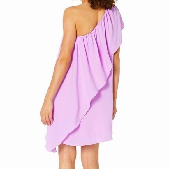 Trina Turk One Shoulder Ruffled Satisfied Mini Dress - Picture 3 of 7